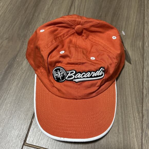 Bacardi Rum 62 NEW Promo Baseball Golf Hat Cap Adjustable Embroidered Orange - Picture 5 of 8